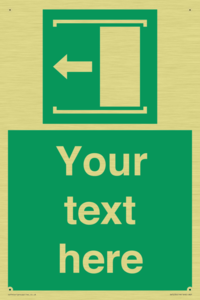 Custom Slide to Open Sign